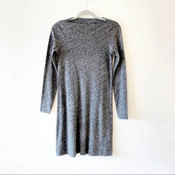 Eileen Fisher Dark Heather Gray Boatneck Sweater Dress Petite Small Wool Blend‎ - Picture 9 of 9